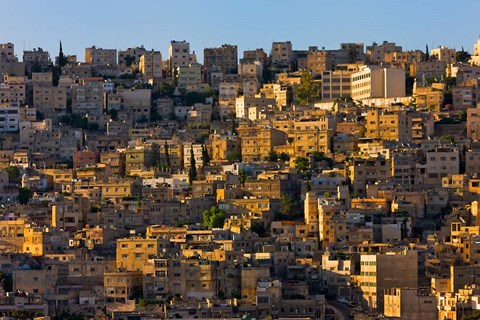 Framed Traditional houses in Amman, Jordan Print