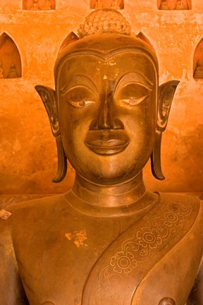 Framed Buddha Images at Wat Si Saket, Vientiane, Laos Print