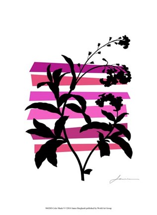 Framed Color Shade V Print