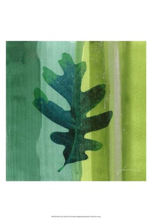 Framed Silver Leaf Tile III Print