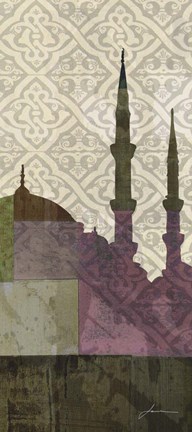 Framed Eastern Spires I Print