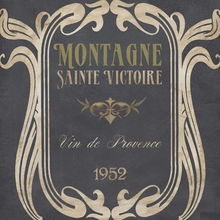 Framed Vintage Wine Labels V Print