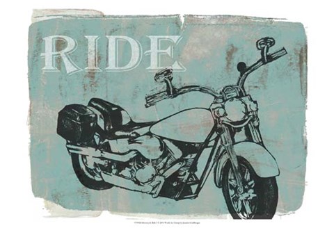 Framed Motorcycle Ride I Print
