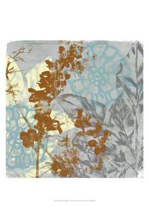 Framed Tropical Interplay I Print