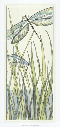 Framed Gossamer Dragonflies I Print