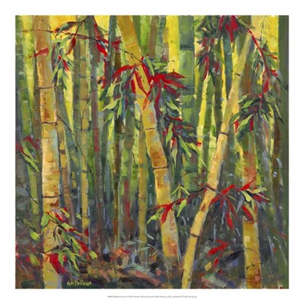 Framed Bamboo Grove I Print