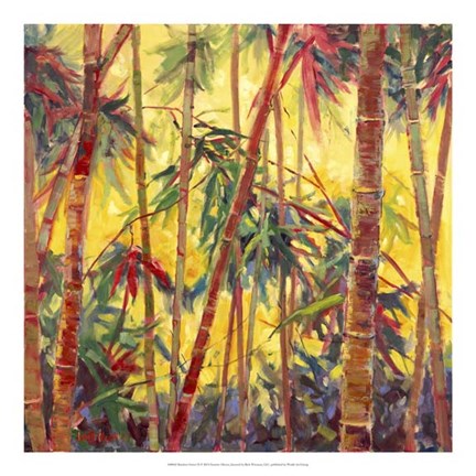 Framed Bamboo Grove II Print