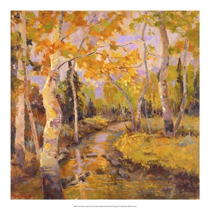 Framed Four Seasons Aspens III Print