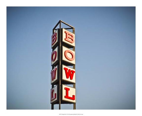 Framed Vintage Bowl I Print