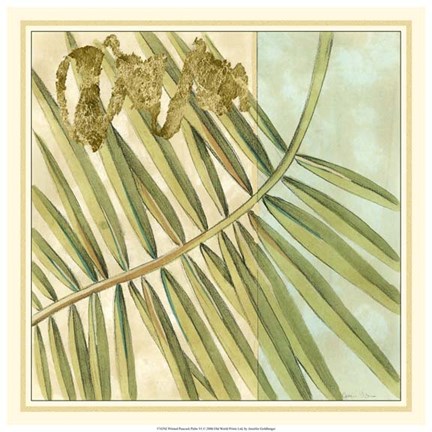 Framed Peacock Palm VI Print