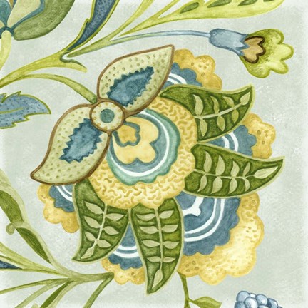 Framed Decorative Golden Bloom IV Print