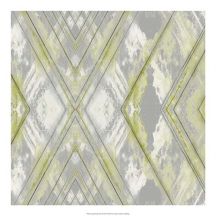 Framed Argyle Watercolor III Print