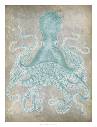 Framed Spa Octopus I Print