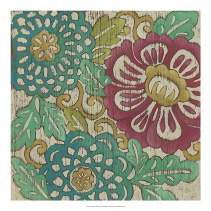 Framed Summer Sakura I Print