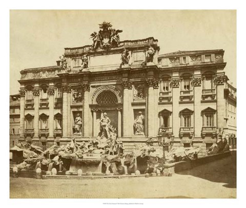 Framed Trevi Fountain Print
