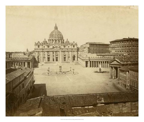 Framed St. Peter&#39;s Square Print