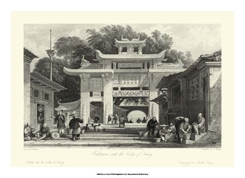 Framed Scenes in China V Print