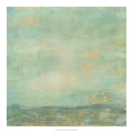 Framed Mint Sky I Print