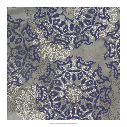 Framed Rosette Profusion V Print