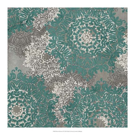 Framed Rosette Profusion VI Print