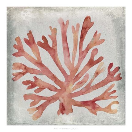 Framed Watercolor Coral III Print