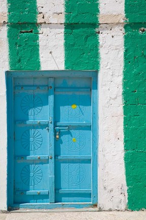 Framed Oman, Sharqiya Region, Asaylah. Coffee Shop Exterior Print