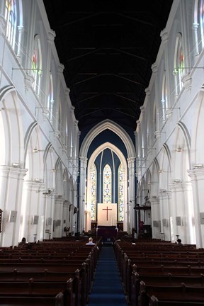 Framed Singapore. The interior view of St. Andrew&#39;s Cathedral Print