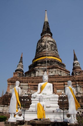 Framed Buddha statue, Wat Phra Chao Phya-thai, Ayutthaya, Thailand Print