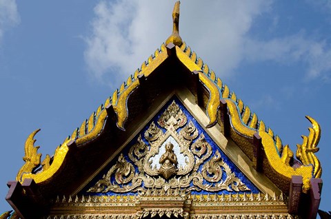 Framed Royal Monastery of Emerald Buddha, Grand Palace, Wat Phra Keo, Bangkok, Thailand Print