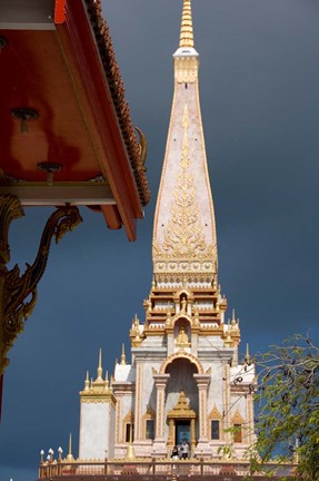Framed Wat Chalong Buddhist Monastery, Phuket, Thailand Print
