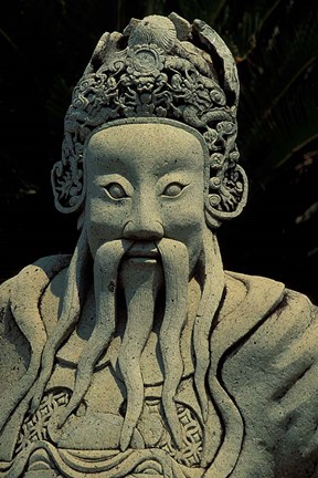 Framed Statue Detail at the Grand Palace, Bangkok, Thailand Print