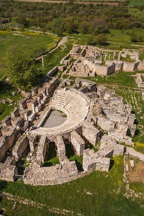 Framed Aerial view of Aphrodisias, Aydin, Turkey Print