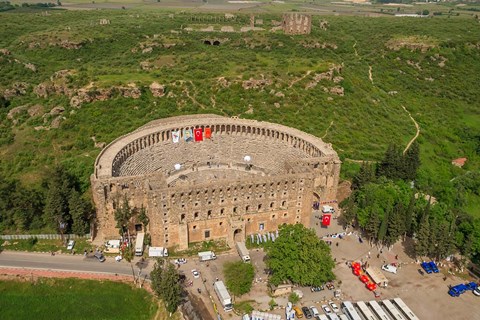 Framed Amphitheater of Aspendos, Antalya, Turkey Print