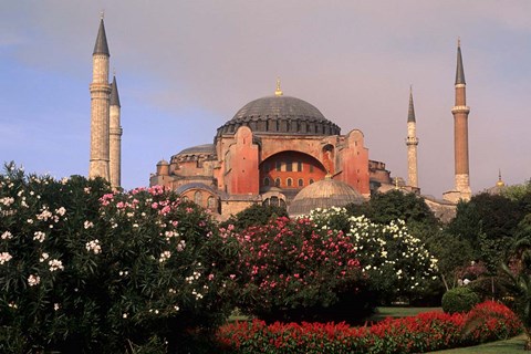 Framed Saint Sophia Church, Hagai Sophia, Istanbul, Turkey Print