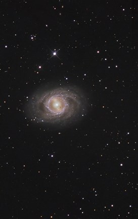 Framed Messier 95, A Barred Spiral Galaxy in the Constellation Leo Print