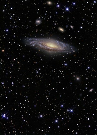 Framed NGC 7331, A Spiral Galaxy in the Constellation Pegasus Print