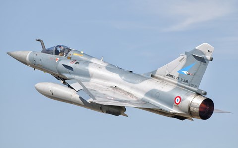 Framed Dassault Mirage 2000C of the French Air Force Print