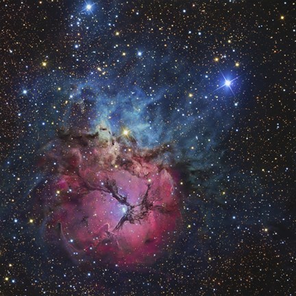 Framed Close up of The Trifid Nebula Print