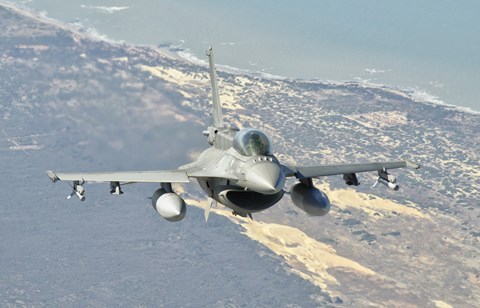 Framed Chilean Air Force F-6D Block 50 over Brazil Print