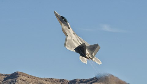 Framed US Air Force F-22 Raptor, Nellis Air Force Base, Nevada Print