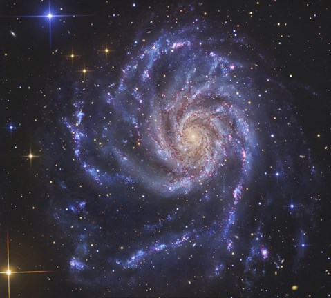 Framed Pinwheel Galaxy Print