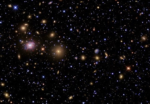 Framed Perseus Galaxy Cluster Print