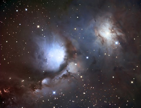 Framed Messier 78, A Reflection Nebula in the Constellation Orion Print