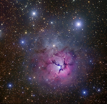 Framed Trifid Nebula located in Sagittarius Print