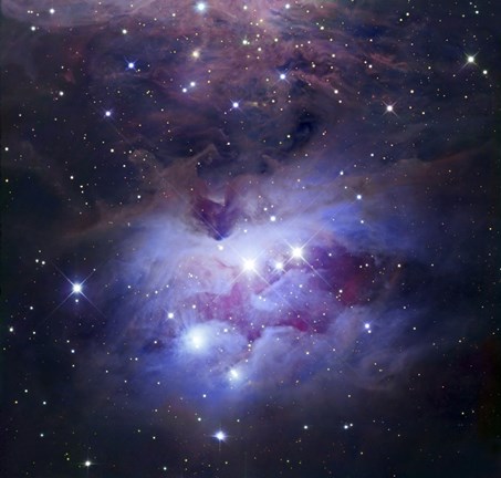 Framed Reflection Nebula Northeast of the Orion Nebula Print