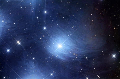 Framed Merope Nebulosity and IC 349 Print