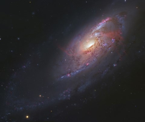 Framed Spiral Galaxy in Canes Venatici Print
