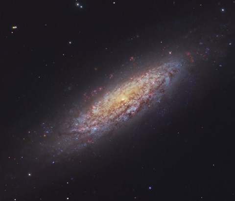 Framed Spiral Galaxy in the Constellation Draco Print