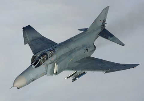 Framed Luftwaffe F-4F Phantom II (from above) Print