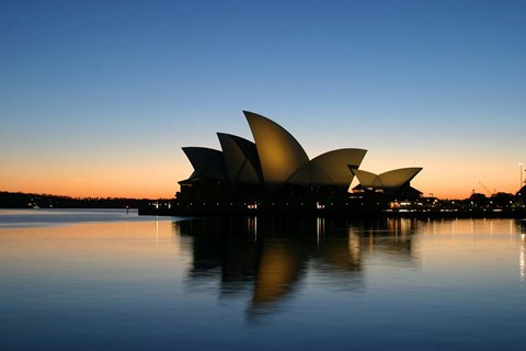 Framed Sydney Opera House at Dawn, Sydney, Australia Print